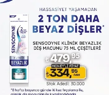 Sensodyne Klinik Beyazlık Diş Macunu 75 Ml Çeşitleri