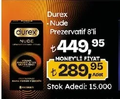 Durex - Nude Prezervatif 8'Li