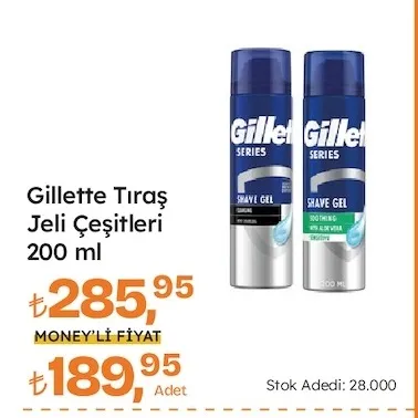 Gillette Tıraş Jeli Çeşitleri 200 Ml