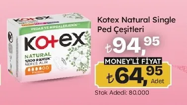 Kotex Natural Single Ped Çeşitleri