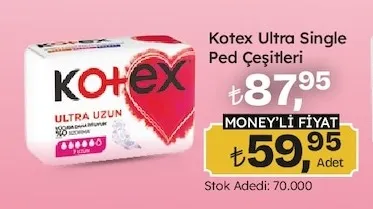 Kotex Ultra Single Ped Çeşitleri