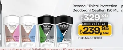 Rexona Clinical Protection Deodorant Çeşitleri 150 Ml