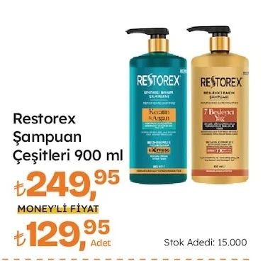 Restorex Şampuan Çeşitleri 900 Ml