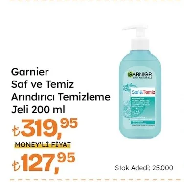 Garnier Saf Ve Temiz Arındırıcı Temizleme Jeli 200 Ml