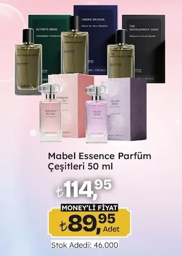 Mabel Essence Parfüm Çeşitleri 50 Ml