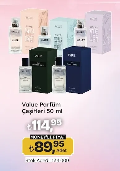 Value Parfüm Çeşitleri 50 Ml
