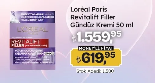 L'Oréal Paris Revitalift Filler Gündüz Kremi 50 Ml