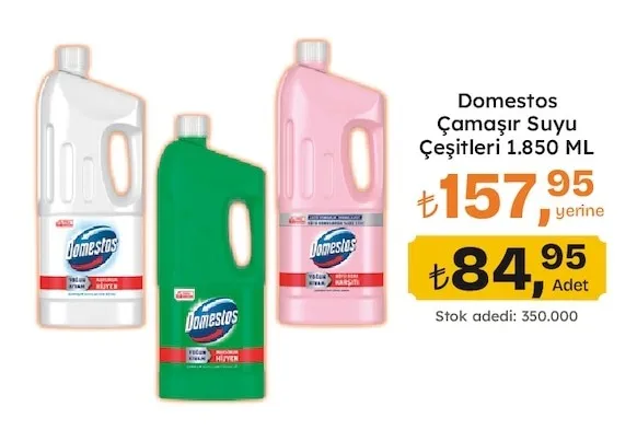 Domestos Çamaşır Suyu Çeşitleri 1.850 Ml