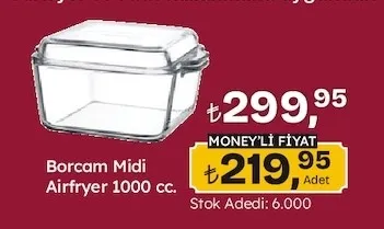 Borcam Midi Airfryer 1000 Cc.