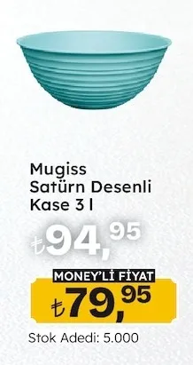 Mugiss Satürn Desenli Kase 3 L