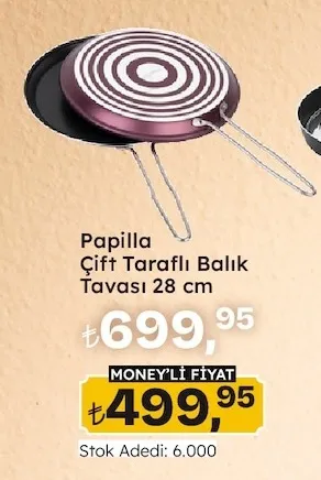 Papilla Çift Taraflı Balık Tavası 28 Cm