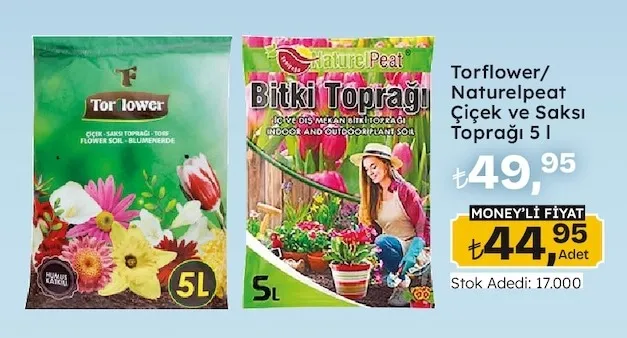 Torflower/ Naturelpeat Çiçek Ve Saksı Toprağı 5 L