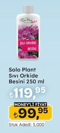 Solo Plant Sıvı Orkide Besini 250 Ml