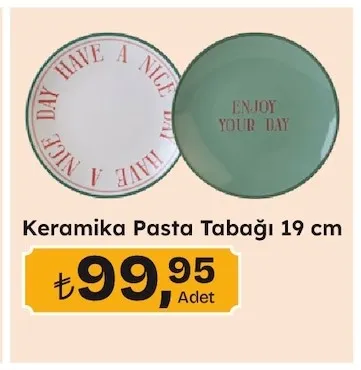Keramika Pasta Tabağı 19 Cm