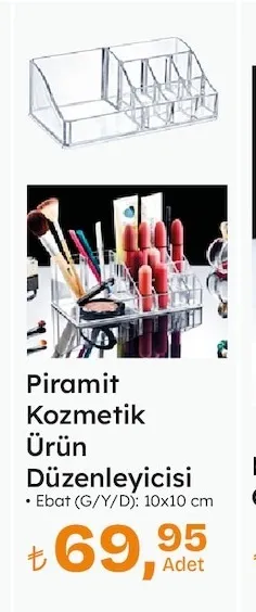 Piramit Kozmetik Ürün Düzenleyicisi