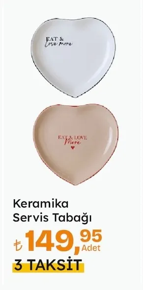 Keramika Servis Tabağı