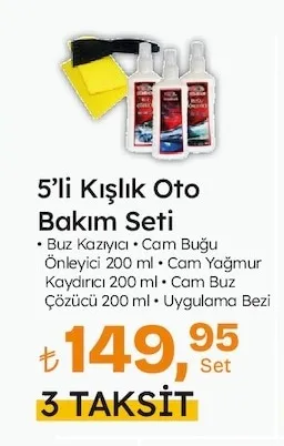 5'Li Kışlık Oto Bakım Seti