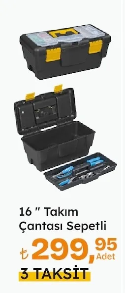 16" Takım Çantası Sepetli