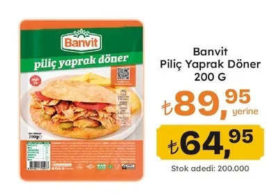 Banvit Piliç Yaprak Döner 200 G