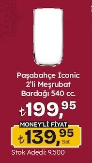 Paşabahçe Iconic 2'Li Meşrubat Bardağı 540 Cc.