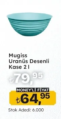 Mugiss Uranüs Desenli Kase 2 L