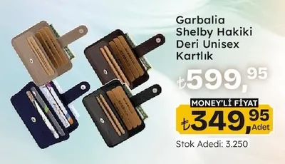 Garbalia Shelby Hakiki Deri Unisex Kartlık