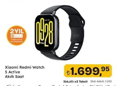 Xiaomi Redmi Watch 5 Active Akıllı Saat