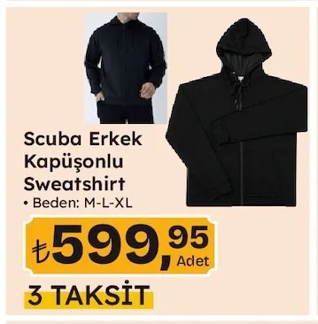 Scuba Erkek Kapüşonlu Sweatshirt