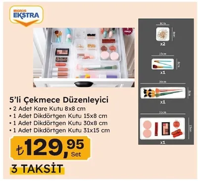 5'Li Çekmece Düzenleyici