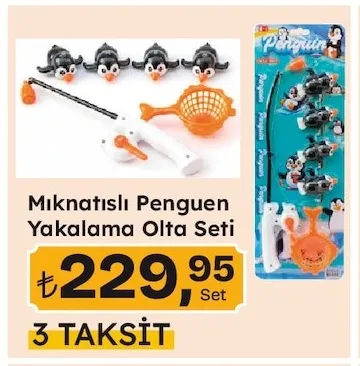 Mıknatıslı Penguen Yakalama Olta Seti