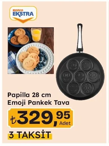 Papilla 28 Cm Emoji Pankek Tava