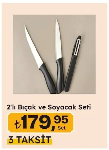 2'Li Bıçak Ve Soyacak Seti