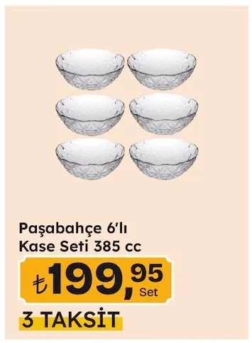 Paşabahçe 6'Lı Kase Seti 385 Cc
