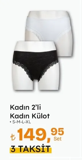 Kadın 2'Li Kadın Külot