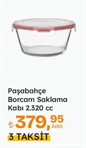 Paşabahçe Borcam Saklama Kabı 2.320 Cc