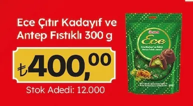Ece Çıtır Kadayıf Ve Antep Fıstıklı 300 G