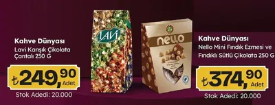 Kahve Dünyası Lavi Karışık Çikolata Çantalı 250 G