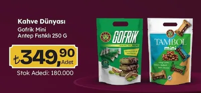 Kahve Dünyası Gofrik Mini Antep Fıstıklı 250 G