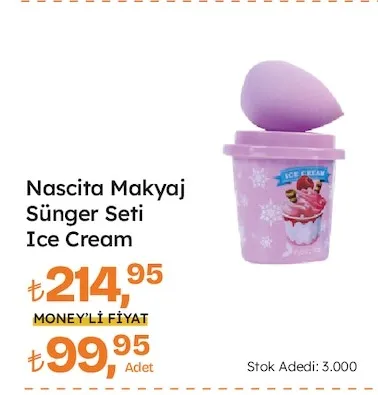 Nascita Makyaj Sünger Seti Ice Cream