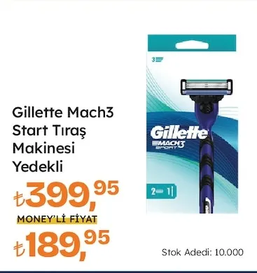 Gillette Mach3 Start Tıraş Makinesi Yedekli
