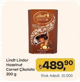 Lindt Lindor Hazelnut Cornet Çikolata 200 G