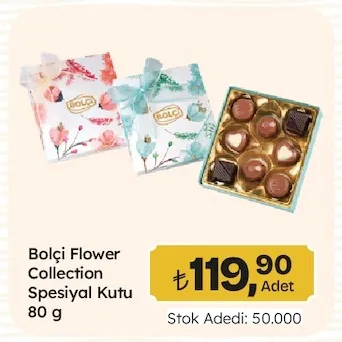 Bolçi Flower Collection Spesiyal Kutu 80 G