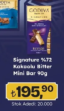Signature %72 Kakaolu Bitter Mini Bar 90G