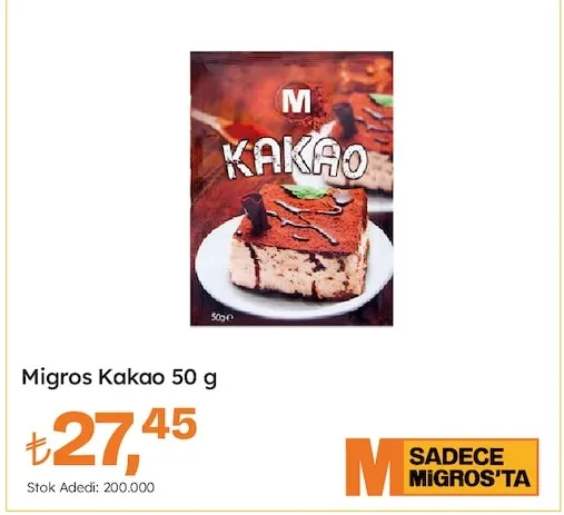 Migros Kakao 50 G