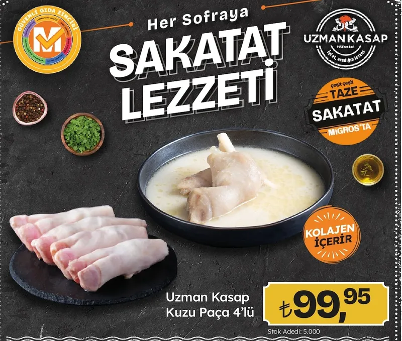 Uzman Kasap Kuzu Paça 4'Lü