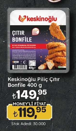 Keskinoğlu Piliç Çıtır Bonfile 400 G