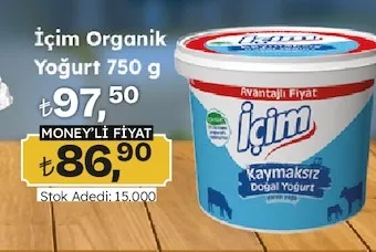 Içim Organik Yoğurt 750 G