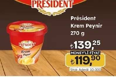 Président Krem Peynir 270 G