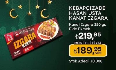 Kebapçızade Hasan Usta Kanat Izgara 250 Gr