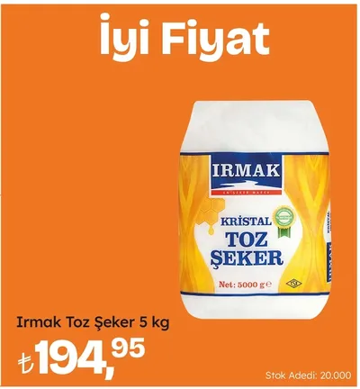 Irmak Toz Şeker 5 Kg